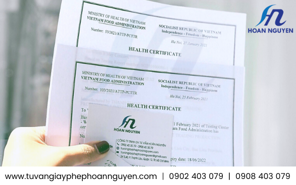 Giấy chứng nhận Health Certificate cho thực phẩm xuất khẩu Giấy chứng nhận Health Certificate cho thực phẩm xuất khẩu