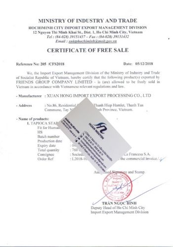Đăng ký giấy chứng nhận lưu hành tự do bún khô (Ảnh HOÀN NGUYÊN) Đăng ký giấy chứng nhận lưu hành tự do bún khô (Ảnh HOÀN NGUYÊN)