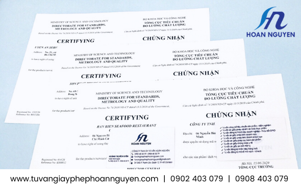 Mẫu giấy chứng nhận quyền sử dụng mã số mã vạch