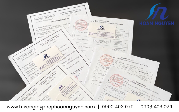 Giấy chứng nhận y tế xuất khẩu nước tương
