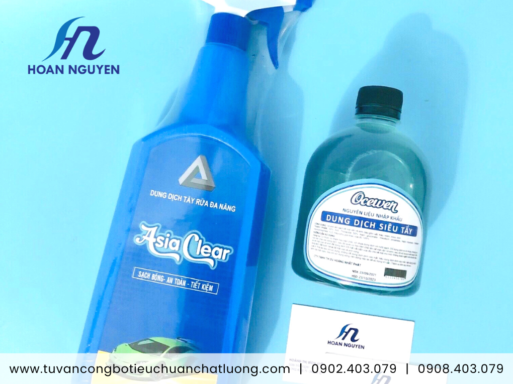 Kiểm nghiệm chất lượng dung dịch tẩy rửa đa năng làm công bố lưu hành