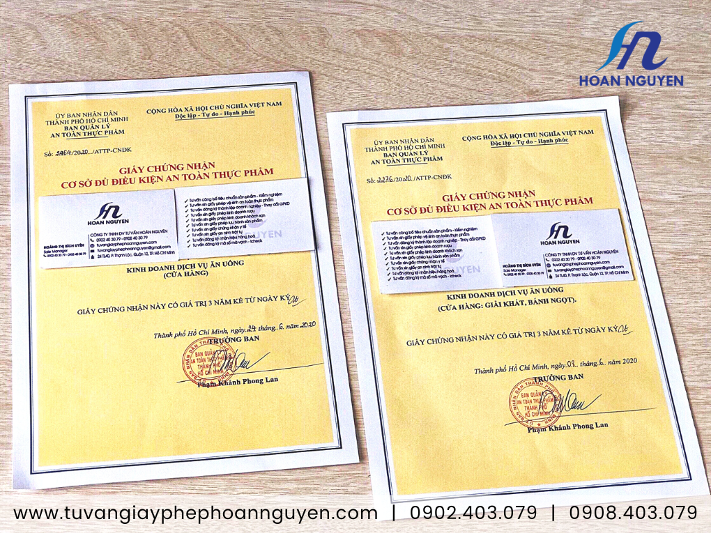 Giấy phép an toàn thực phẩm kinh doanh dịch vụ ăn uống - Hoàn Nguyên xin cấp nhanh Giấy phép an toàn thực phẩm kinh doanh dịch vụ ăn uống - Hoàn Nguyên xin cấp nhanh