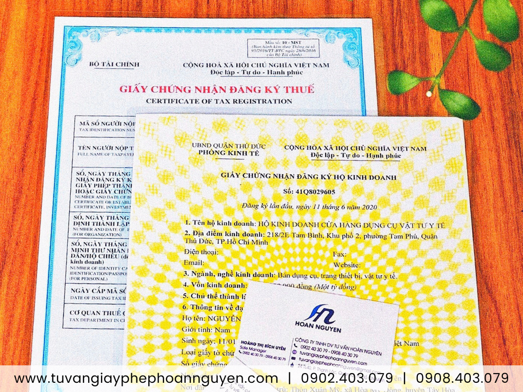 Hoàn Nguyên làm nhanh giấy phép hộ kinh doanh TP.HCM