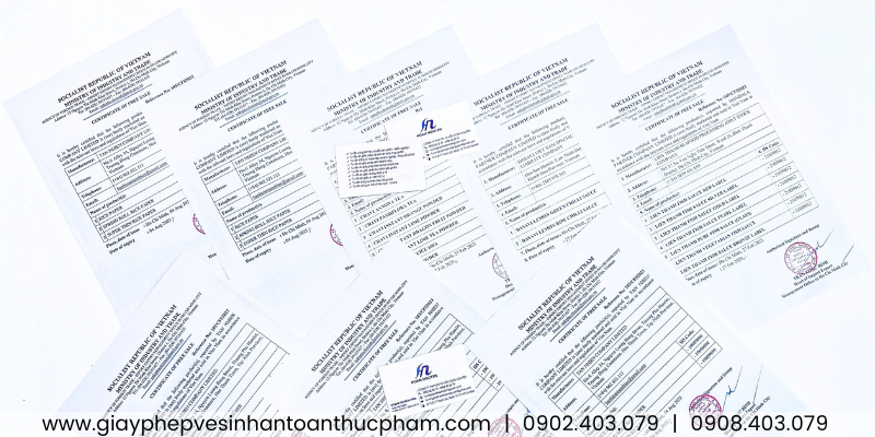 Dịch vụ làm giấy lưu hành tự do xuất khẩu thực phẩm tại Long An (Ảnh: HOÀN NGUYÊN) Dịch vụ làm giấy lưu hành tự do xuất khẩu thực phẩm tại Long An (Ảnh: HOÀN NGUYÊN)